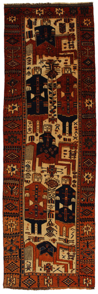 Bakhtiari - Qashqai Persian Carpet 374x117