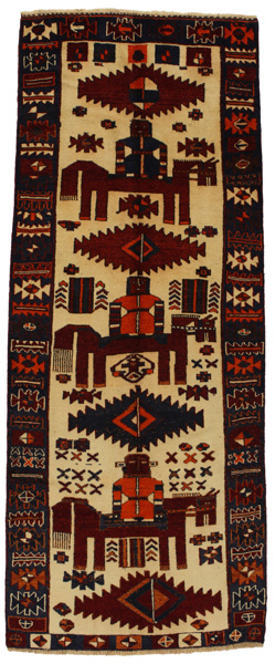 Bakhtiari - Qashqai Persian Carpet 340x133