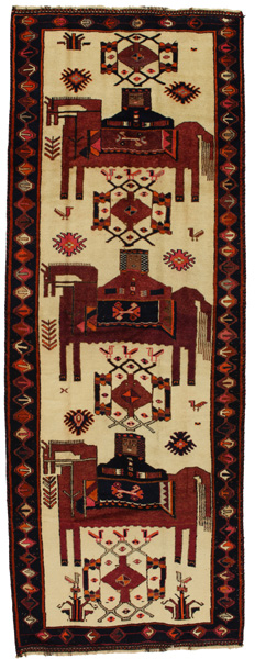Bakhtiari - Qashqai Persian Carpet 389x140