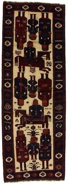 Bakhtiari - Qashqai Persian Carpet 400x140