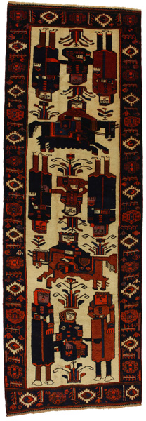 Bakhtiari - Qashqai Persian Carpet 388x130
