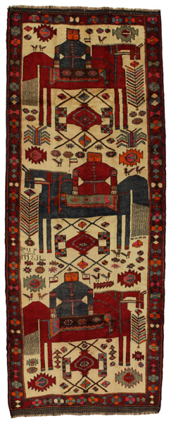 Bakhtiari - Qashqai Persian Carpet 413x157
