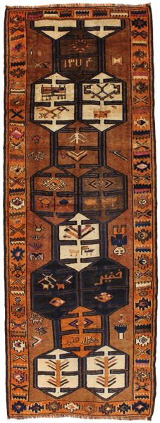 Bakhtiari - Qashqai Persian Carpet 393x141
