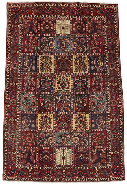 Bakhtiari - old Persian Carpet 312x202