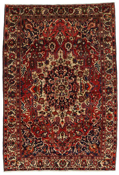 Bakhtiari - old Persian Carpet 304x202