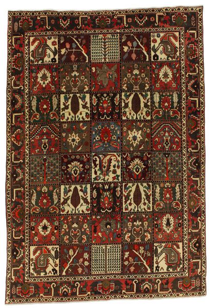 Bakhtiari - old Persian Carpet 298x203