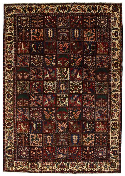 Bakhtiari - old Persian Carpet 314x220