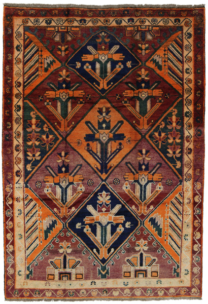 Bakhtiari Persian Carpet 225x155