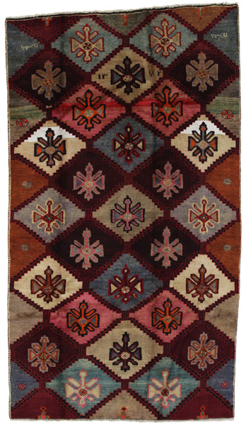 Gabbeh - Bakhtiari Persian Carpet 232x125