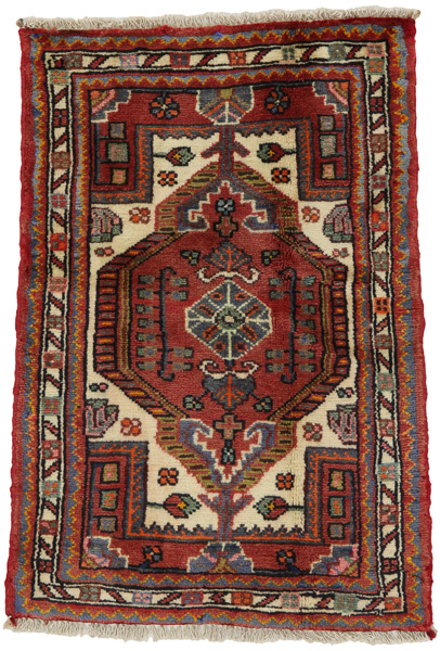 Nahavand - Hamadan Persian Carpet 90x63
