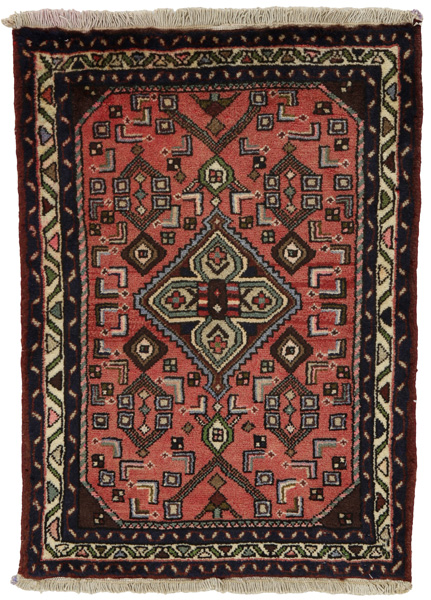Hosseinabad - Hamadan Persian Carpet 84x61