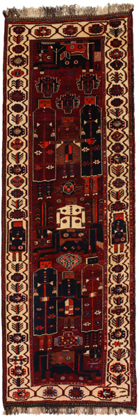 Bakhtiari - Qashqai Persian Carpet 411x136