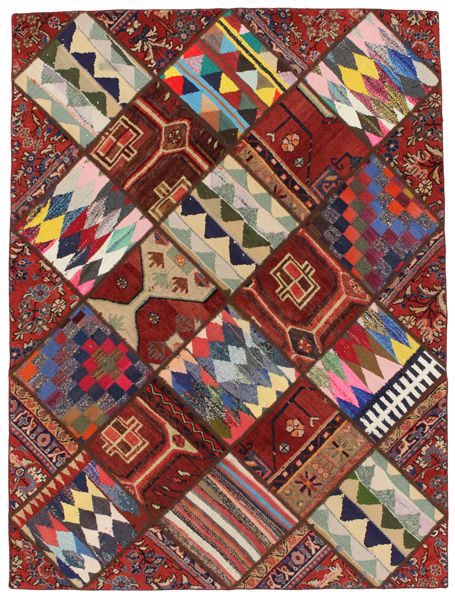 Patchwork Persian Carpet 242x182