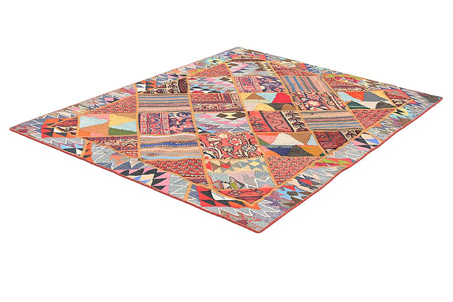 Patchwork Persian Carpet 205x157 - Picture 2
