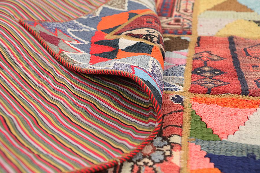 Patchwork Persian Carpet 205x157 - Picture 3