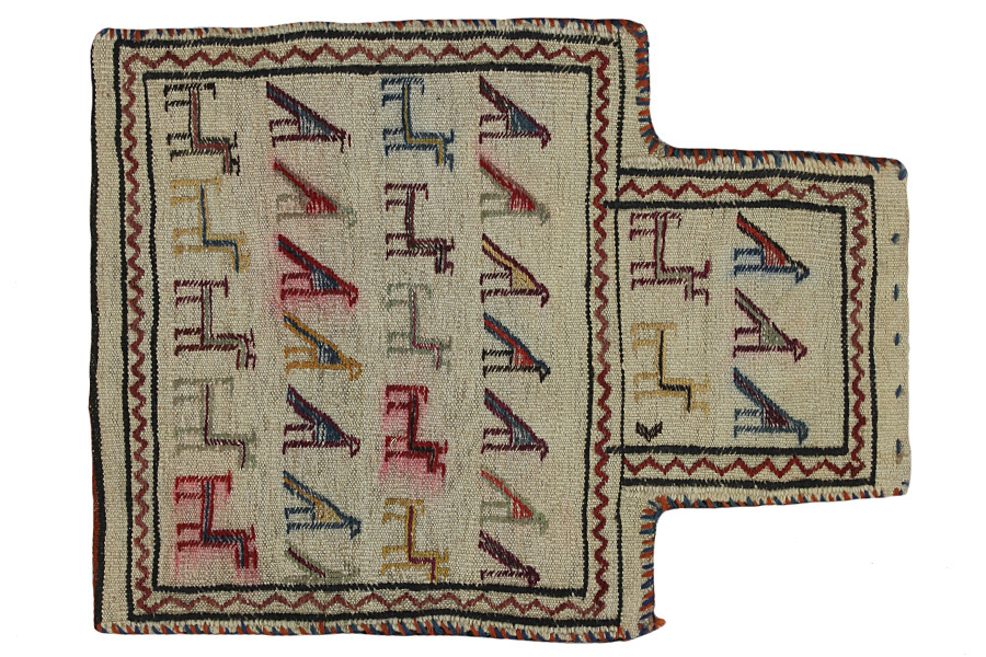 Qashqai - Saddle Bag Persian Carpet 46x35 - Picture 1