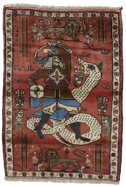 Bijar - Kurdi Persian Carpet 104x72