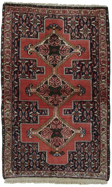 Senneh - Kurdi Persian Carpet 98x60