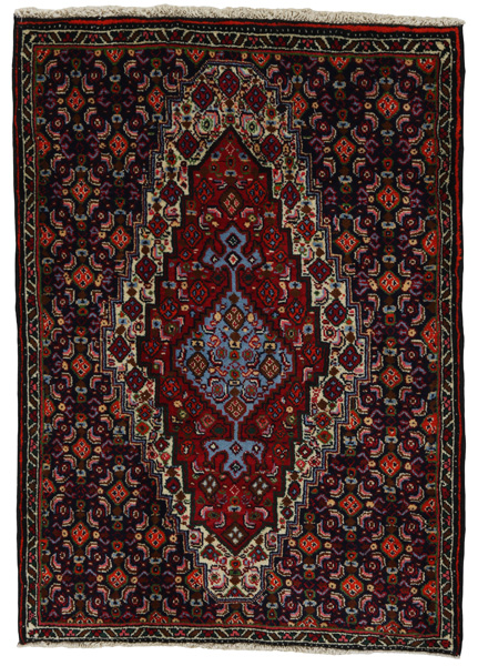 Senneh - Kurdi Persian Carpet 102x73