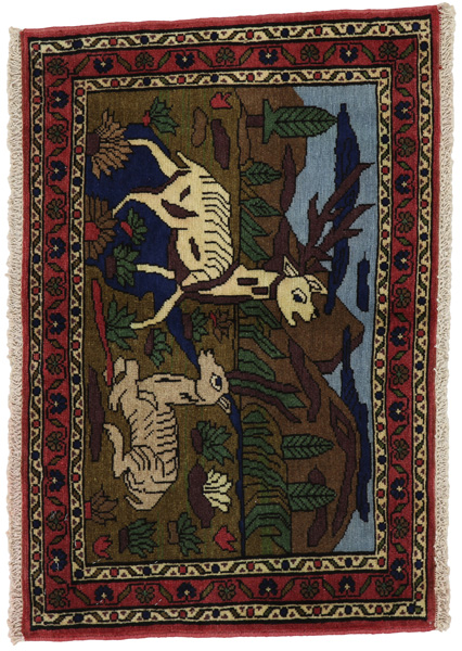 Sarouk - Farahan Persian Carpet 58x82