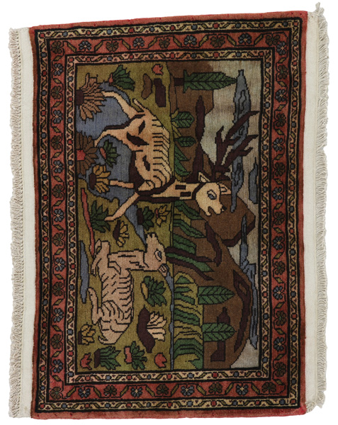 Sarouk - Farahan Persian Carpet 56x81