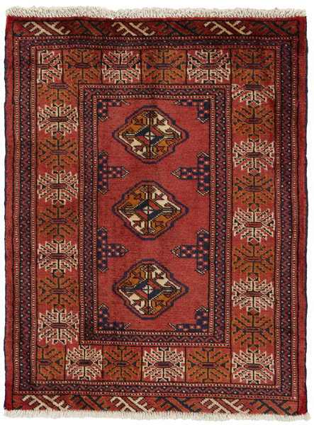 Bokhara - Turkaman Persian Carpet 90x68