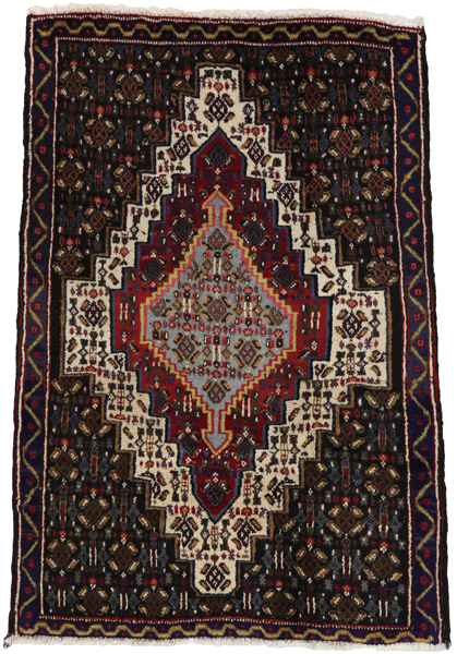 Senneh - Kurdi Persian Carpet 100x69