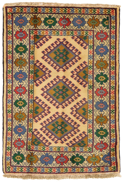 Koliai - Kurdi Persian Carpet 87x60