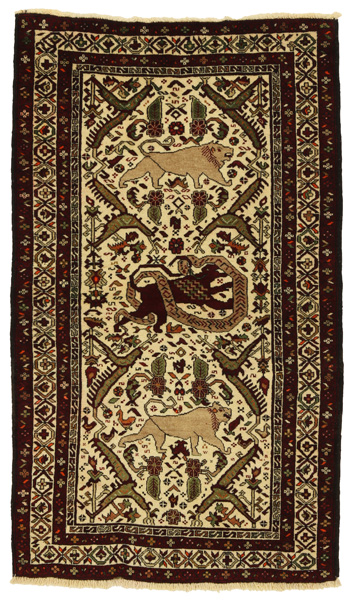 Bijar - Kurdi Persian Carpet 128x74