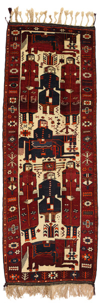 Bakhtiari - Qashqai Persian Carpet 408x143