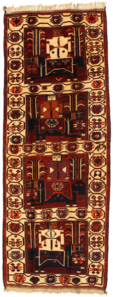 Bakhtiari - Qashqai Persian Carpet 412x154