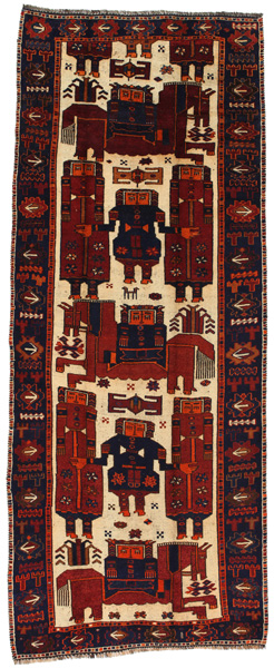 Bakhtiari - Qashqai Persian Carpet 369x146
