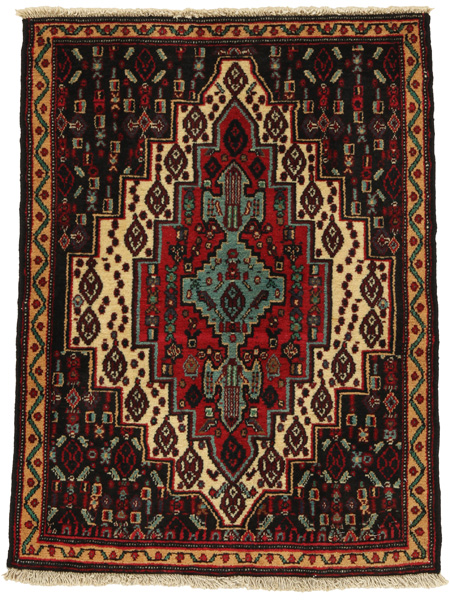Senneh - Kurdi Persian Carpet 90x70
