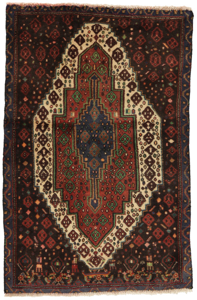 Senneh - Kurdi Persian Carpet 110x73