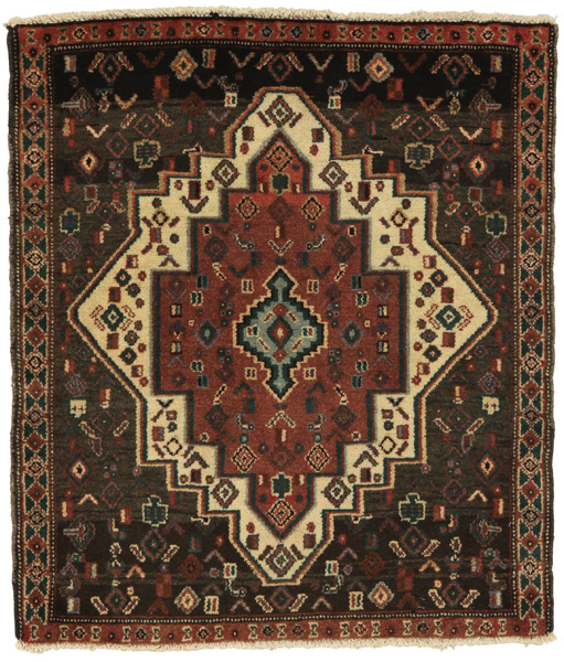Bakhtiari Persian Carpet 85x74