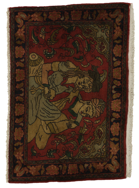 Sarouk - Farahan Persian Carpet 63x90