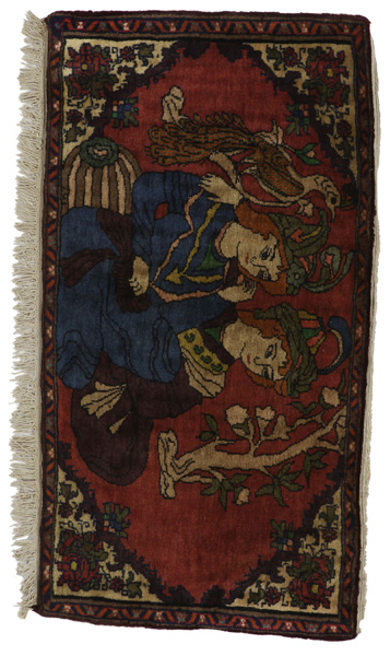Sarouk - Farahan Persian Carpet 51x96