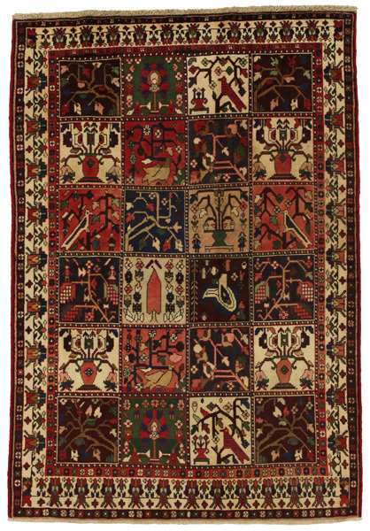 Bakhtiari Persian Carpet 205x143