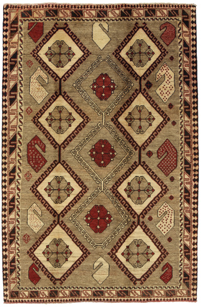 Gabbeh - Qashqai Persian Carpet 210x138