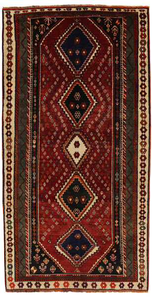 Yalameh - Qashqai Persian Carpet 247x128