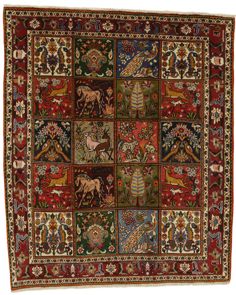 Bakhtiari Persian Carpet 197x164
