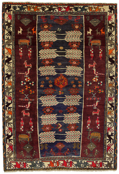 Gabbeh - Bakhtiari Persian Carpet 233x160