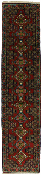 Senneh - Kurdi Persian Carpet 395x89