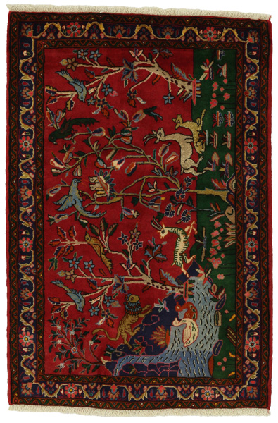 Sarouk - Farahan Persian Carpet 152x102