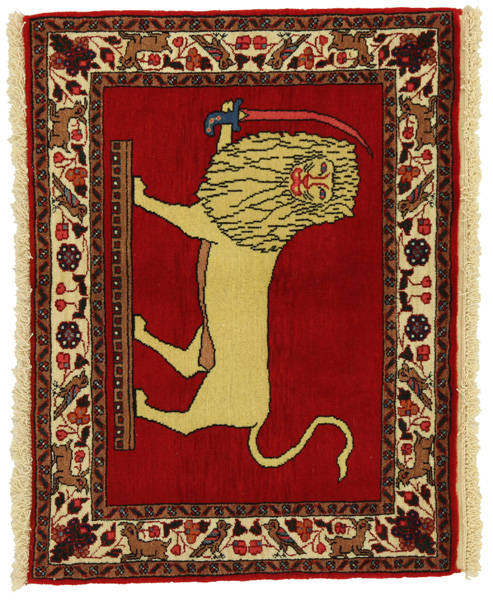 Gabbeh - Qashqai Persian Carpet 75x98