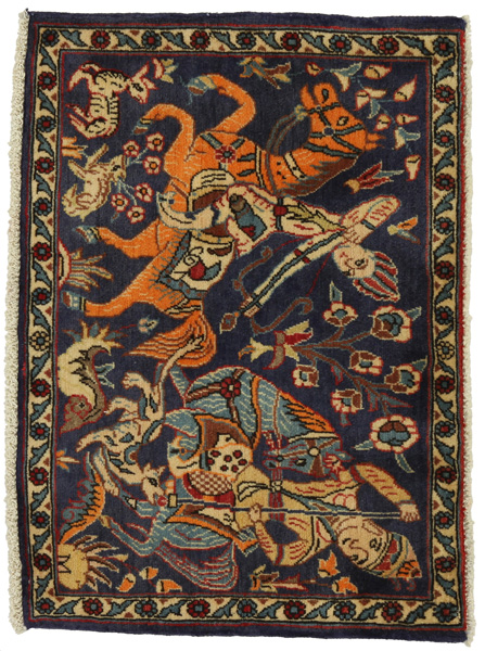 Sarouk - Farahan Persian Carpet 58x81
