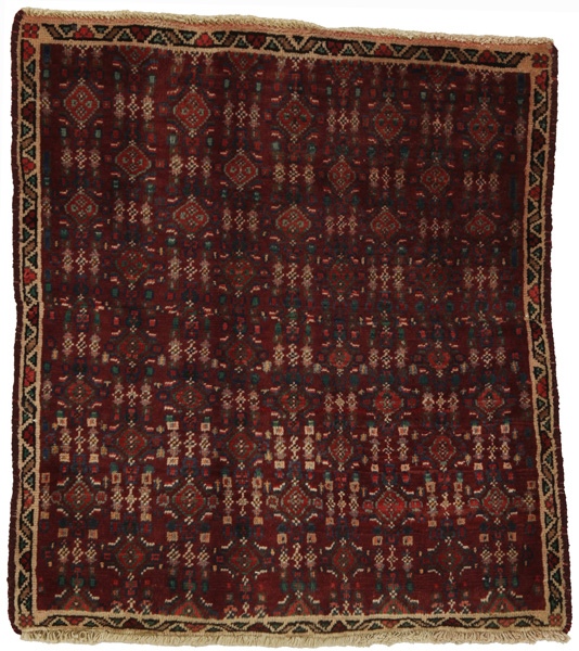 Hosseinabad - Hamadan Persian Carpet 76x71