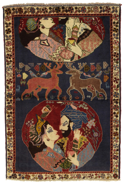 Bijar - Kurdi Persian Carpet 123x81
