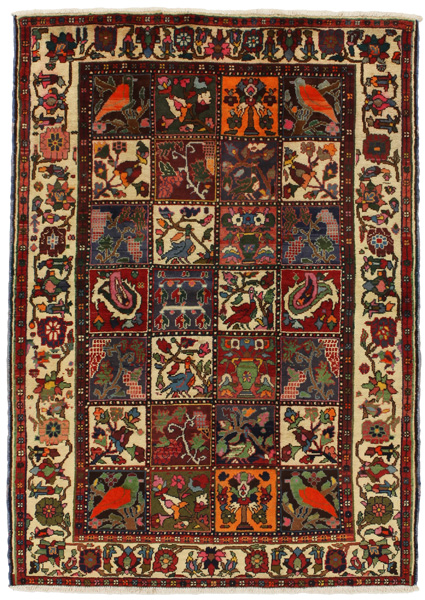 Bakhtiari - Garden Persian Carpet 205x146