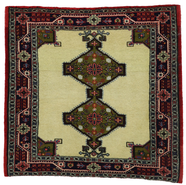 Jozan - Sarouk Persian Carpet 78x83